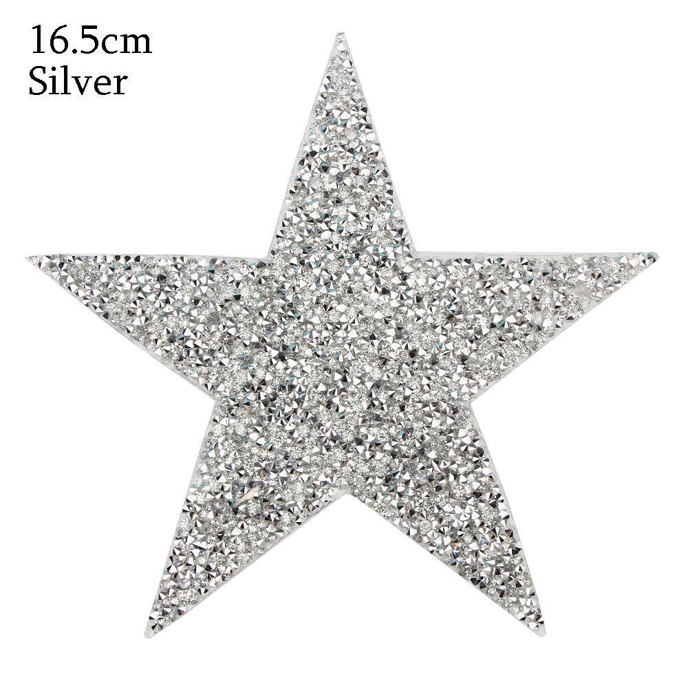 Star Motifs Thermal Transfer Pentagram Sticker Rhinestone Patches Clothing Accessories Hotfix