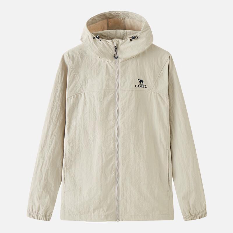 Camel Women's Hooded Windproof Water-Resistant Jacket