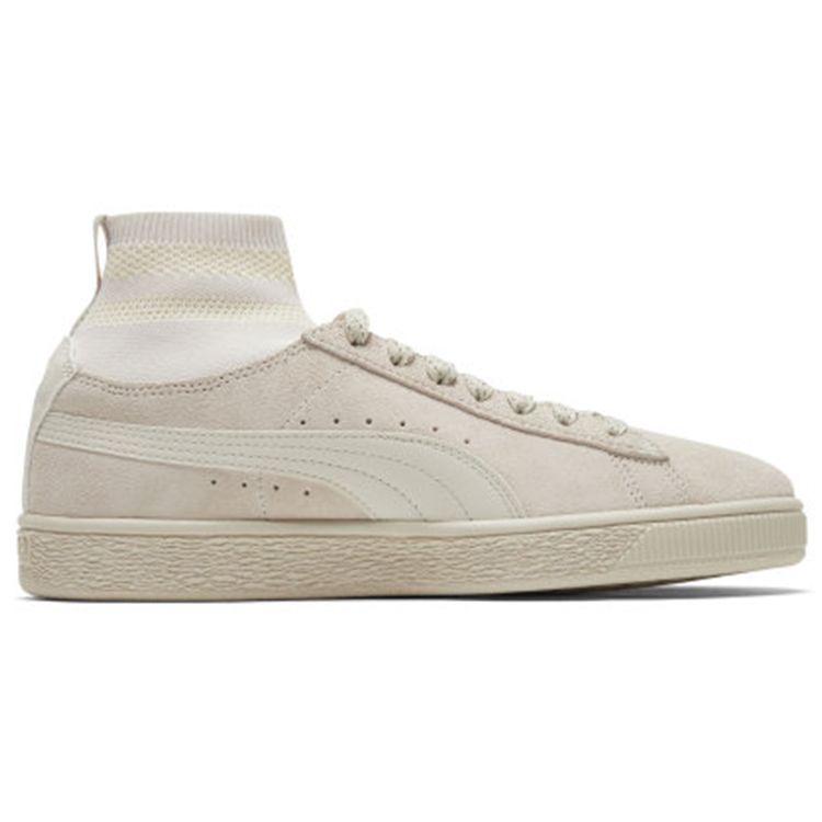 Puma Suede Classic Sock Ii Comfortable Durable Mid-Top Sneakers Women Sneakers Off-White 372562-02