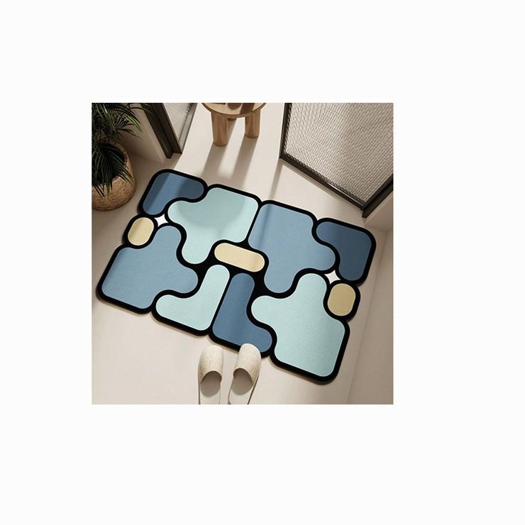 Non-Slip Quick-Dry Diatomaceous Earth Bath Mat: Dirt-Resistant, Absorbent, and Easy to Clean