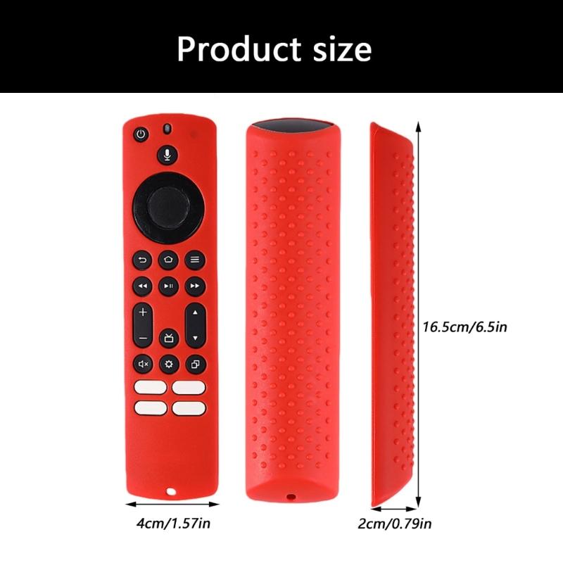 Protective Silicone Case for frie TV4 Remotes Shell Ensures Full Safety Against Drop Dust for Family Environment