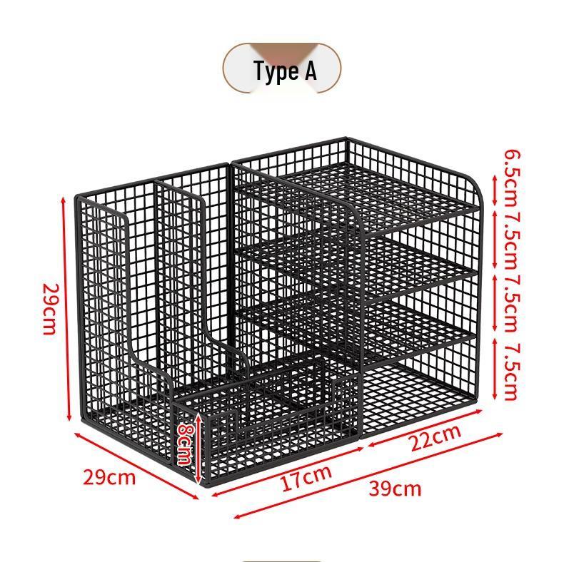 A4 File Organizer Box - Office Desk Storage & Bookshelf Folder System