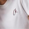 Calvin Klein Embroidered Logo Short Sleeve Regular T-Shirt Women Tops White J20J224439-YAF