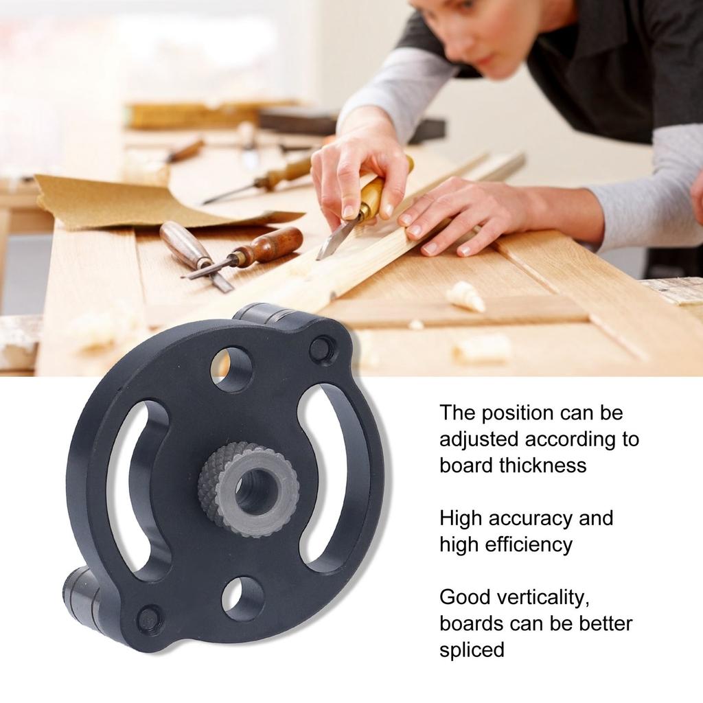 3-10mm Hole Puncher Locator Vertical Aluminum Alloy Round Dowel Carpentry Drilling Positioner Cr12 Drill Bushing