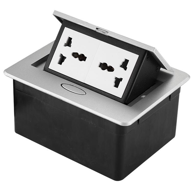 45 Module Three-Hole Pop-up Power Socket: UK, EU, German Standards for Office Desks