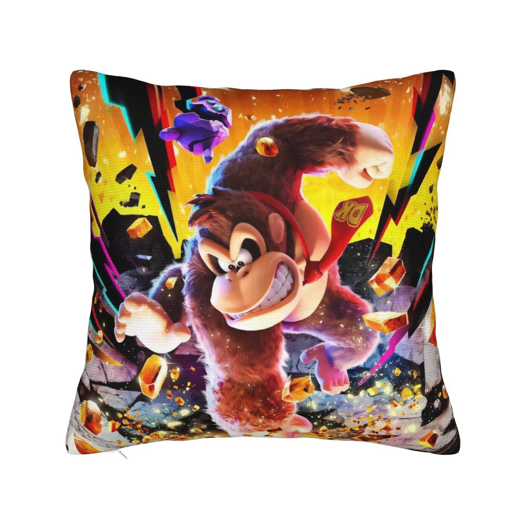 Decorative Pillowcases Donkey Kongs Bananza Games Merch Home  Throw Pillow Case Cover Drop Shipping Multiple Sizes