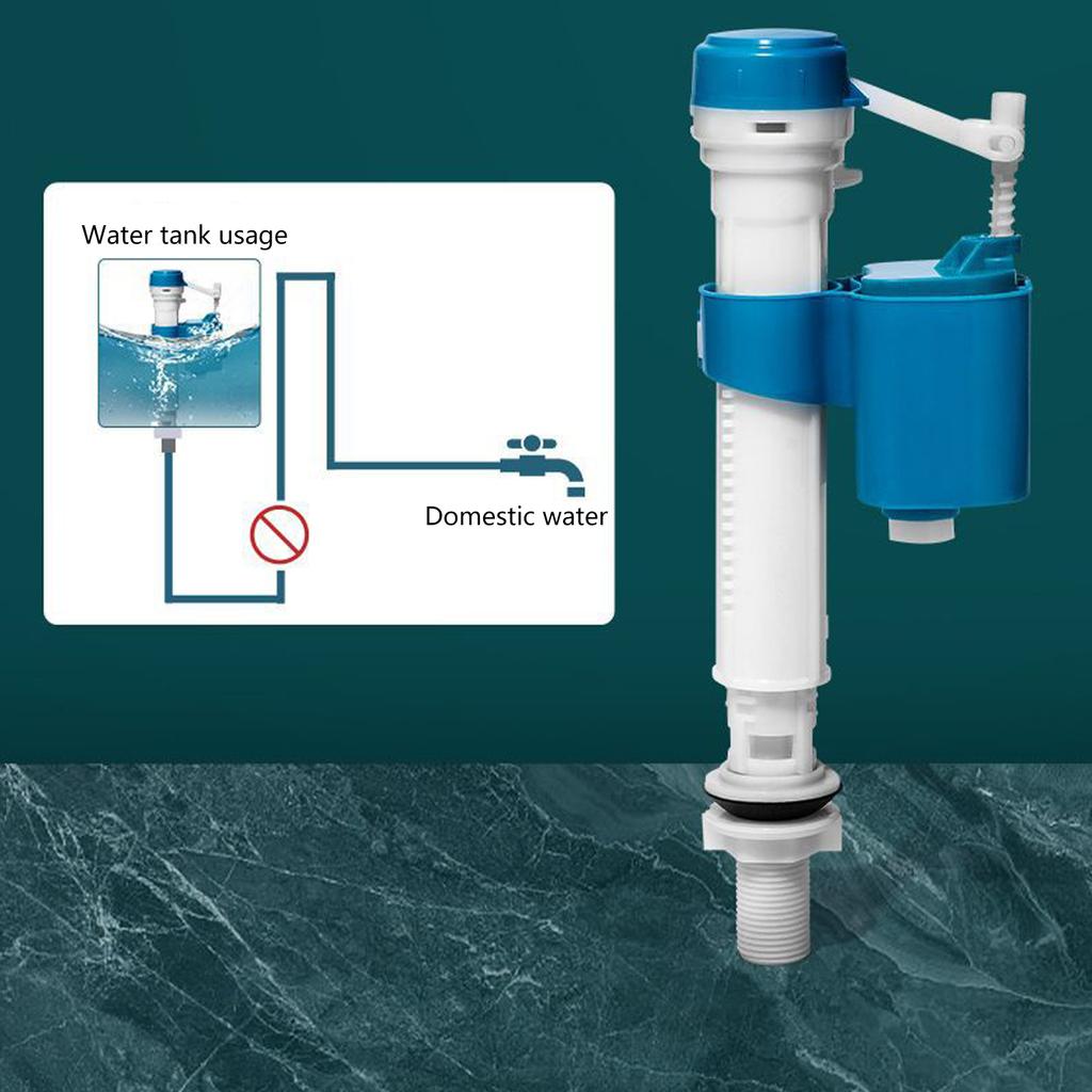 Multipurpose Toilet Cistern Inlet Valves Part Leakproof Sturdy ABS Materials Smooth Water Flows for Household Use