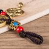 Wealth Zodiac Keychain Brass Car Key Chain Retro Snake Key Ring  Women