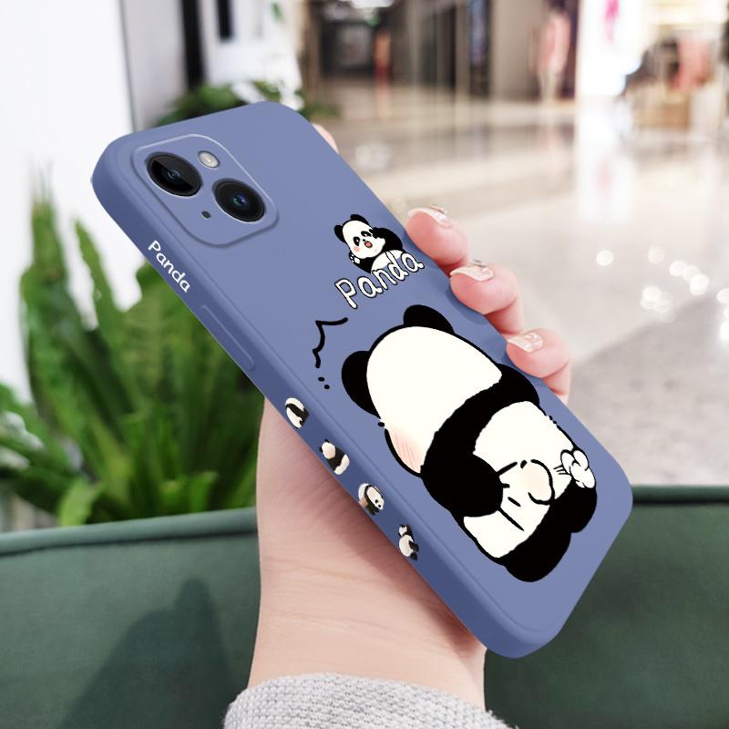 Tickle Panda Phone Case For iPhone 16 16e 15 14 13 12 11 XR XS SE2 SE2020 8 7 6 6S Plus Pro Max Mini Silicone Cover