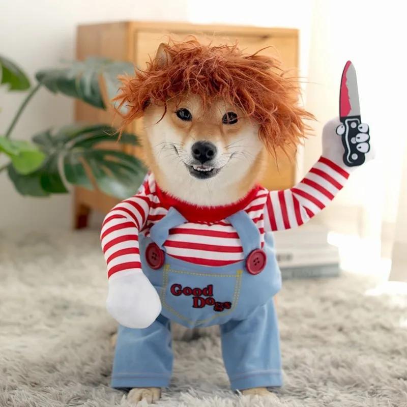 Funny Pet Dog Clothes Dog Cosplay for Dogs Halloween Dog Costumes Christmas Dog Accessories Festival Party Outfit Pet Dog Dress