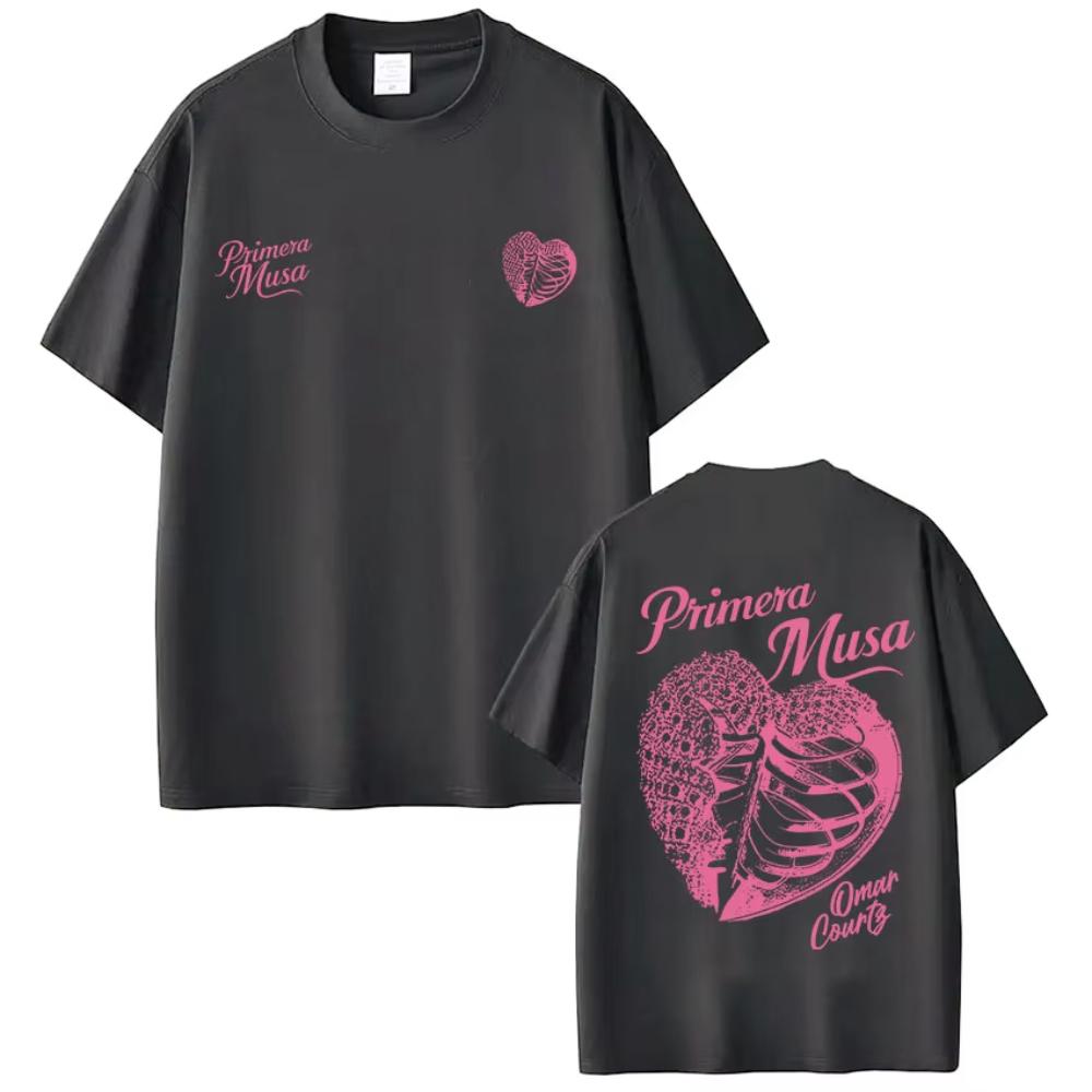 Omar Courtz Primera Musa Album Tour Merch T Shirt Men's Women Hip Hop Fashion T-shirts Casual Cotton Loose Short Sleeve T-shirts
