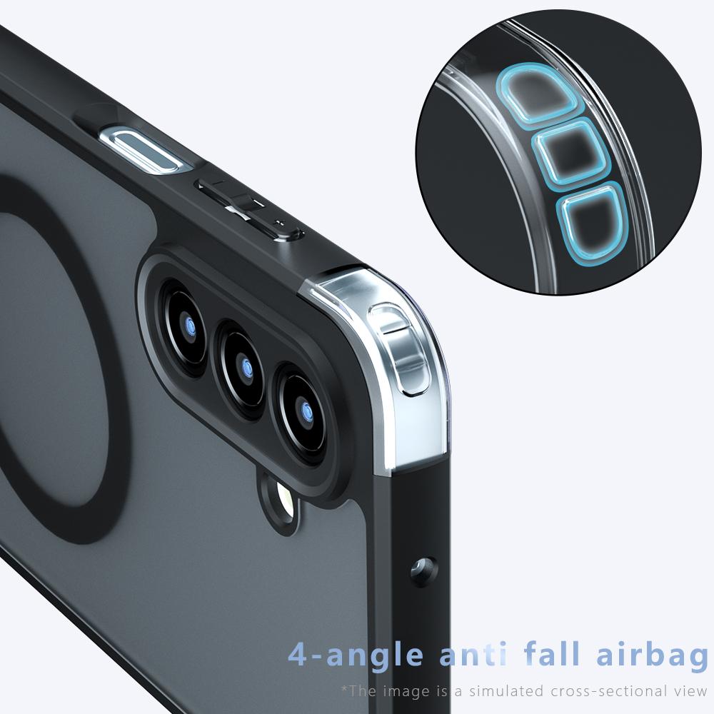 Für Samsung Galaxy A17 5G Hülle Kompatibel mit MagSafe TPU+PC Matte Skin Touch Handyhülle