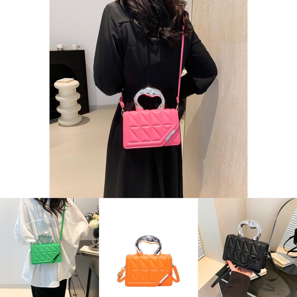 Stylish Minimalist One Shoulder Crossbody Small Square Bag For Casual Outings