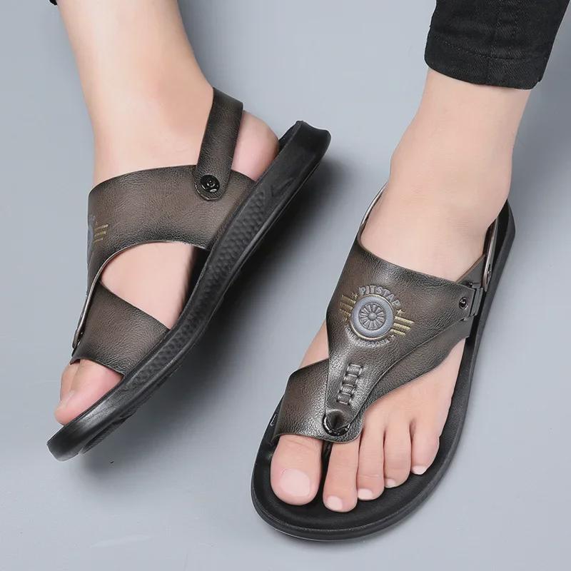 2023 Men’s Summer Non-Slip Flip-Flops: Versatile Casual Beach & Driving Sandals