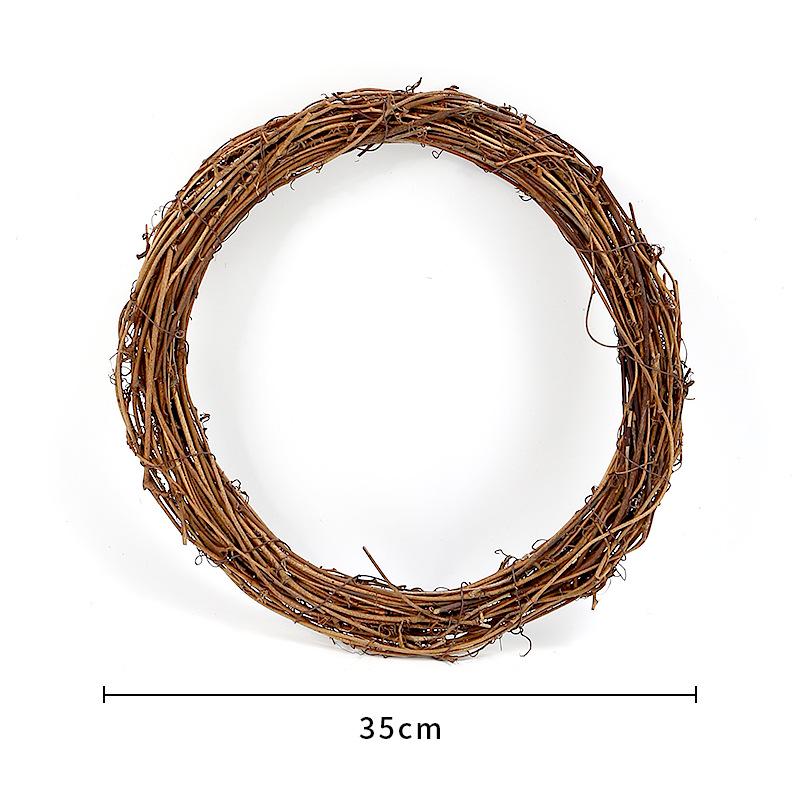 Handgefertigter Weihnachts-Smilax-Rattan-Kranz - Natürliche Floristen-Dekoration