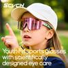 SCVCN Kinder Sportbrille Kinder Rennrad Radsport Brillen Photochrome UV400 Schutzbrillen Outdoor Radfahren Teenager Sonnenbrillen