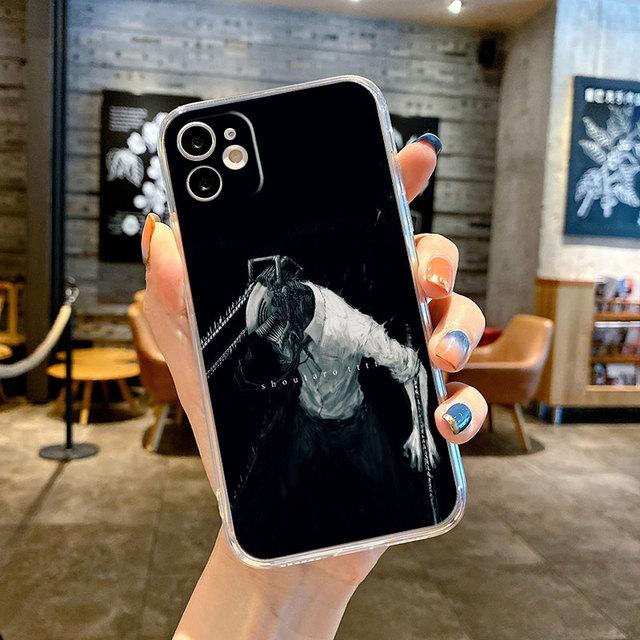 

Чехол для Apple Iphone X Xs Xr 12 Mini 13 Pro 14 Plus 7 6s Se 8 11 Pro Max, чехлы из ТПУ, прозрачный мягкий чехол с рисунком «Бензопила в стиле комиксов» iPhone 7Plus(8Plus)