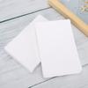 100Pcs White Cardstock Paper Thick Chipboard  Used for Book Cover Tagboard Photobook EnvelopeRound Angle