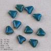 Flower glaze blue ceramic beads loose beads handmade DIY necklace accessories material beads