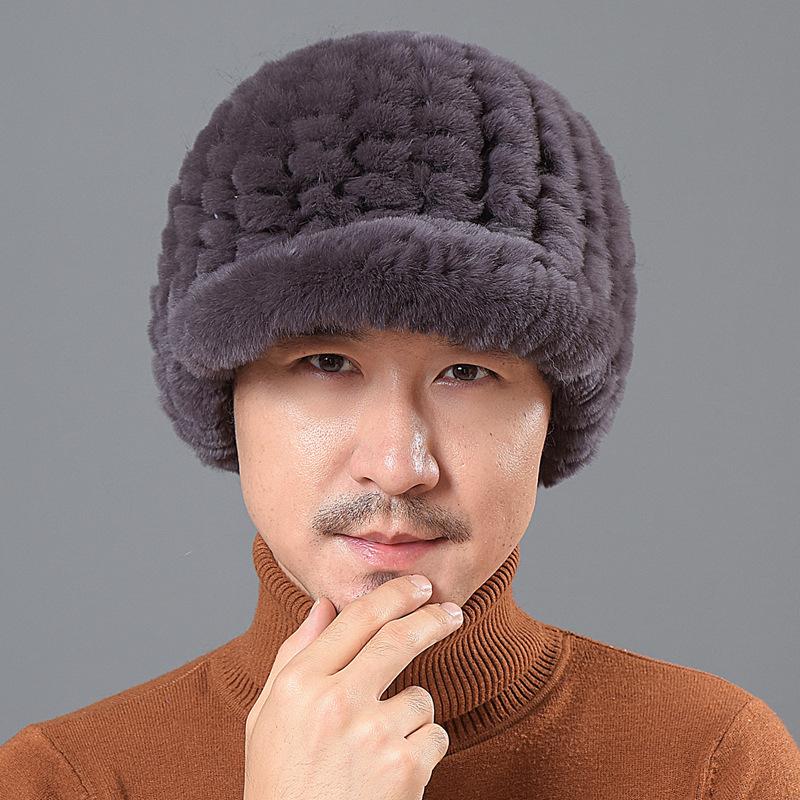 Buy Men's Rex Rabbit Fur Hat Winter 