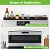 30" Magnetic Stove Top Shelf Kitchen Organizer Anti-Slip Anti-Fall Heat Resistant Food-Grade Silicone Spice Rack for Flat Stoves