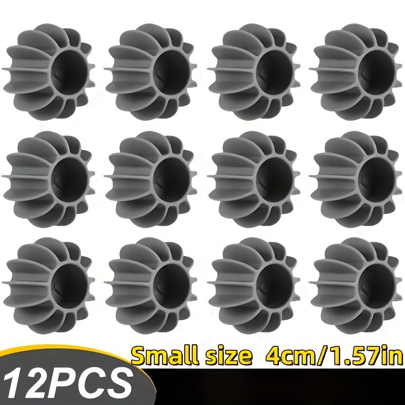 

12pcs Laundry Balls, Powerful Stain Removal and Anti Entanglement Drum Washing Machine Special Knot Tying Tool, Silicone Cleaning and Care Balls 12pcs серый