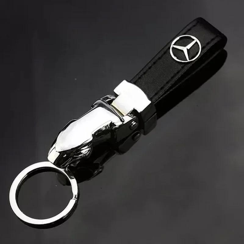Portachiavi Auto Ciondolo Portachiavi in Pelle Per Mercedes Benz W210 W211 W124 W168 W176 W203 W204 W212 W123 W205 CLA CLS GLA NL7