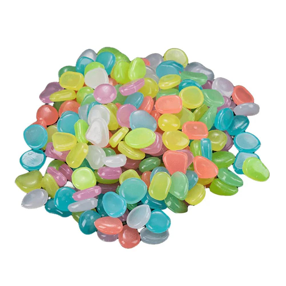 100Pcs Glow in The Dark Rocks Multifunction Glow In The Dark Pebbles Glowing Stones Rocks Pebbles for Outdoor Landscaping