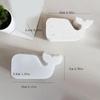 Flexible Silicone Candlestick Mold for Home Decoration and Crafts 3D Whale Shaped Tealight Holder Desk Ornament Mould