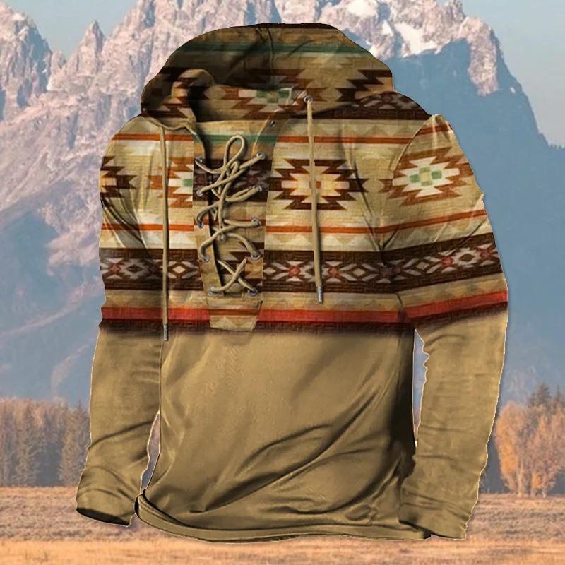 Men's Black Grim Reaper Skull 3D Print Hoodie Lace Up Front Hooded Sweatshirt