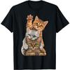 Cute Little Cats Playing Build Wall for Lovers Kitty Kittens T-Shirt
