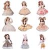 Little Girl Doll Cute Removable Dress Dolls Beauty Makeup Toy Lightweight Portable Skin Friendly Wedding Rag Toys for Children