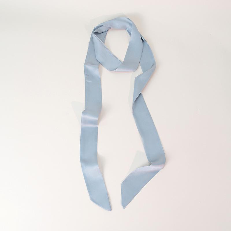 Elegante Sciarpa in Seta Raso 200cm: Accessorio Sottile, Lungo e Stretto da Donna per Capelli, Collo, Borsa o Cintura