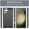 For Samsung Galaxy S23 Ultra Case Samsung S24 S23 S22 S21 Ultra Cover Carbon Funda Soft Silicone Case For Samsung S23 Ultra 5G