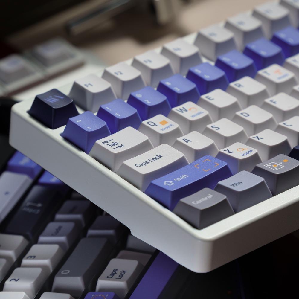 Wukds Tool Theme Keycap Set PBT 145Key Custom Minimalist Keyboard Cap Cherry Profile KeyCap for Mechanical Keyboard Accessories
