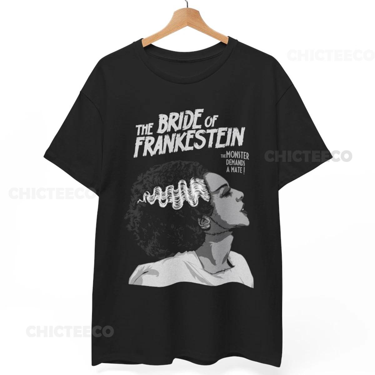 Bride of Frankenstein Horror Movie Classic Universal Monsters Unisex Tee S