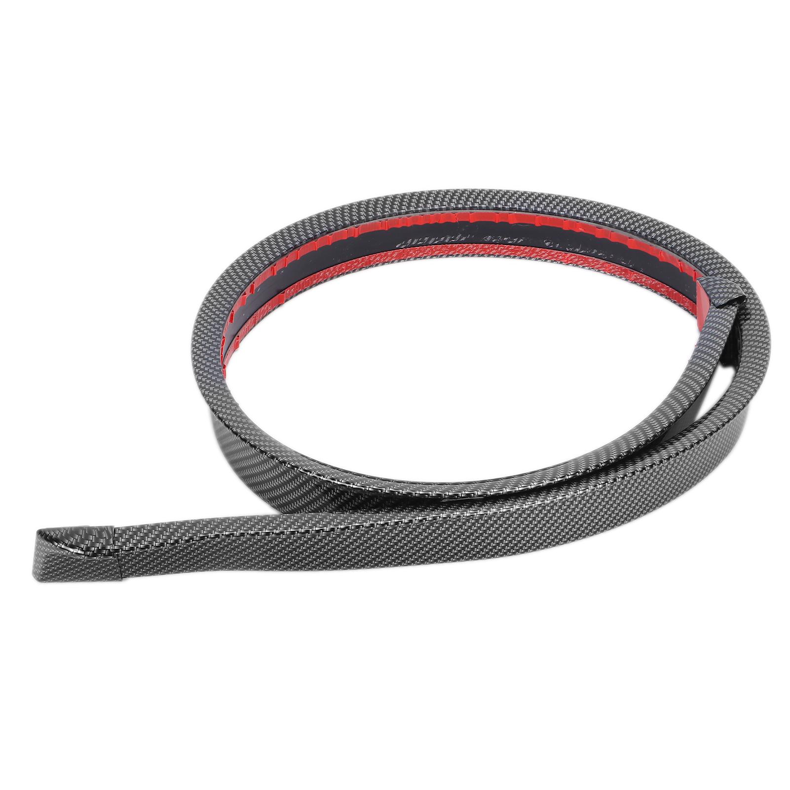 

1.5m Rear Trunk Spoiler Lip Wing Carbon Fibre Color Rubber Universal for Car Truck