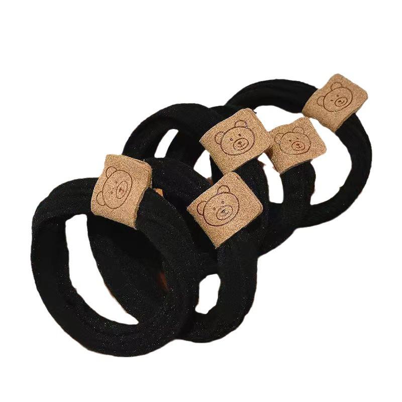 High-Elastic Bear Hair Ring Rubber Band - Exquisite Hair Accessories for Ladies & Girls (Korean Style)