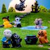 62KD Halloween Miniature Decors Set of 10 for Party and Miniature Garden Landscape