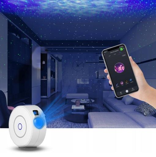 Csillagprojektor Lézerprojektor Éjszakai Lámpa Aurora 3D Távirányító + Elemek
