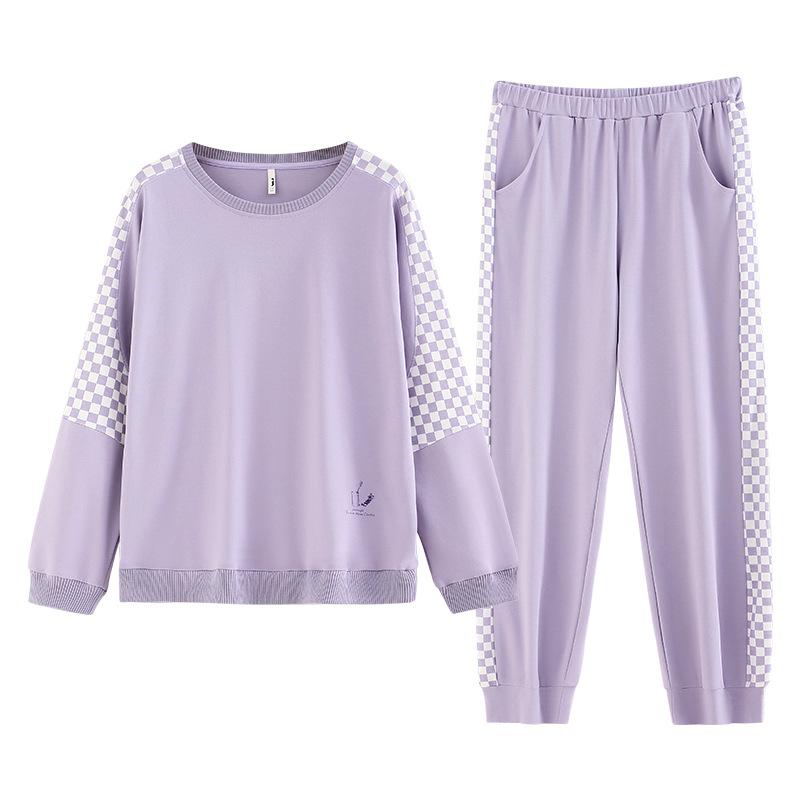 [Soft Cotton] Pajamas Women'S Pure Cotton Long-Sleeved Trousers Loungewear Casual Wear Suit