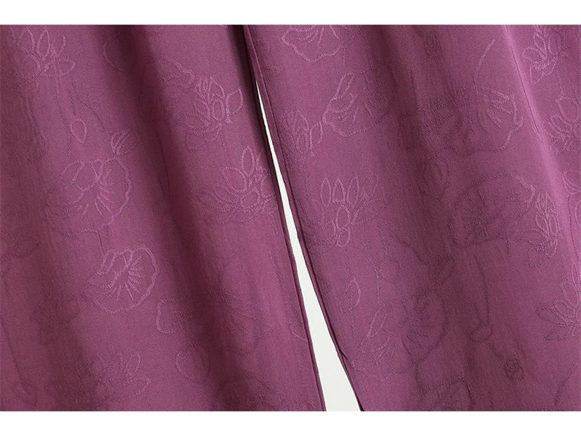 2025 Summer Women's Cotton Silk High Waist Wide Leg Twill Pants: Lightweight, Loose, and Versatile