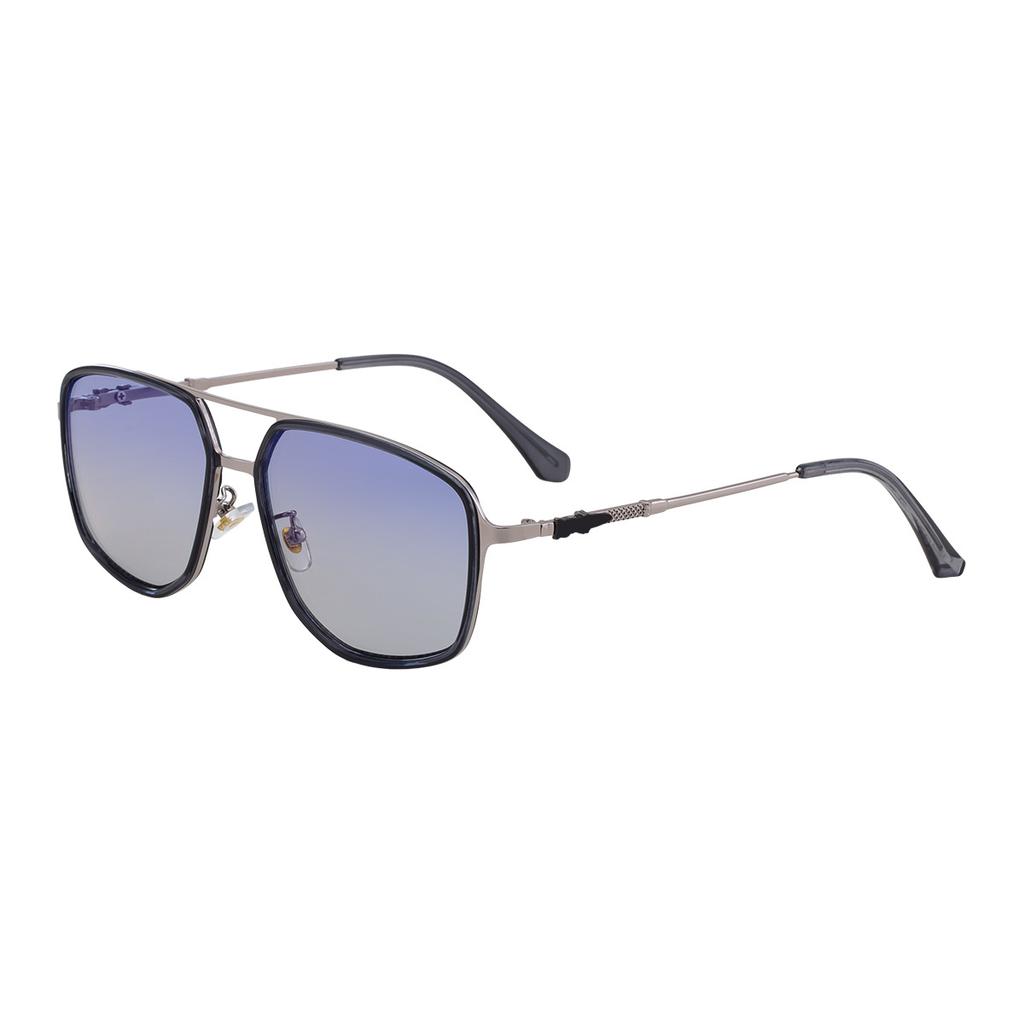 JYL TS Men's Square Metal-Temple - Double-Bridge Sun Shades CY-98378
