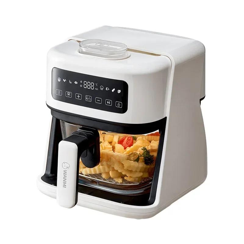 

wanmi 4.5L фритюрницы бытовые интеллектуальные прозрачные визуальные электрические духовки автоматическая многофункциональная интегрированная машина 220 В UK