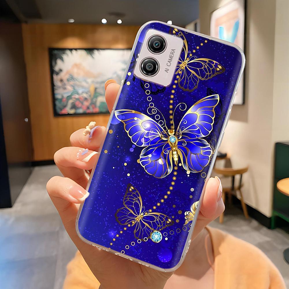 Etui Do Motorola Moto E13 Miękki Przezroczysty TPU Silikonowy Uroczy Kreskówkowy Panda Tylna Pokrywa Do Moto E13 motoE13 Futerały Etui Odporne Na Wstrząsy