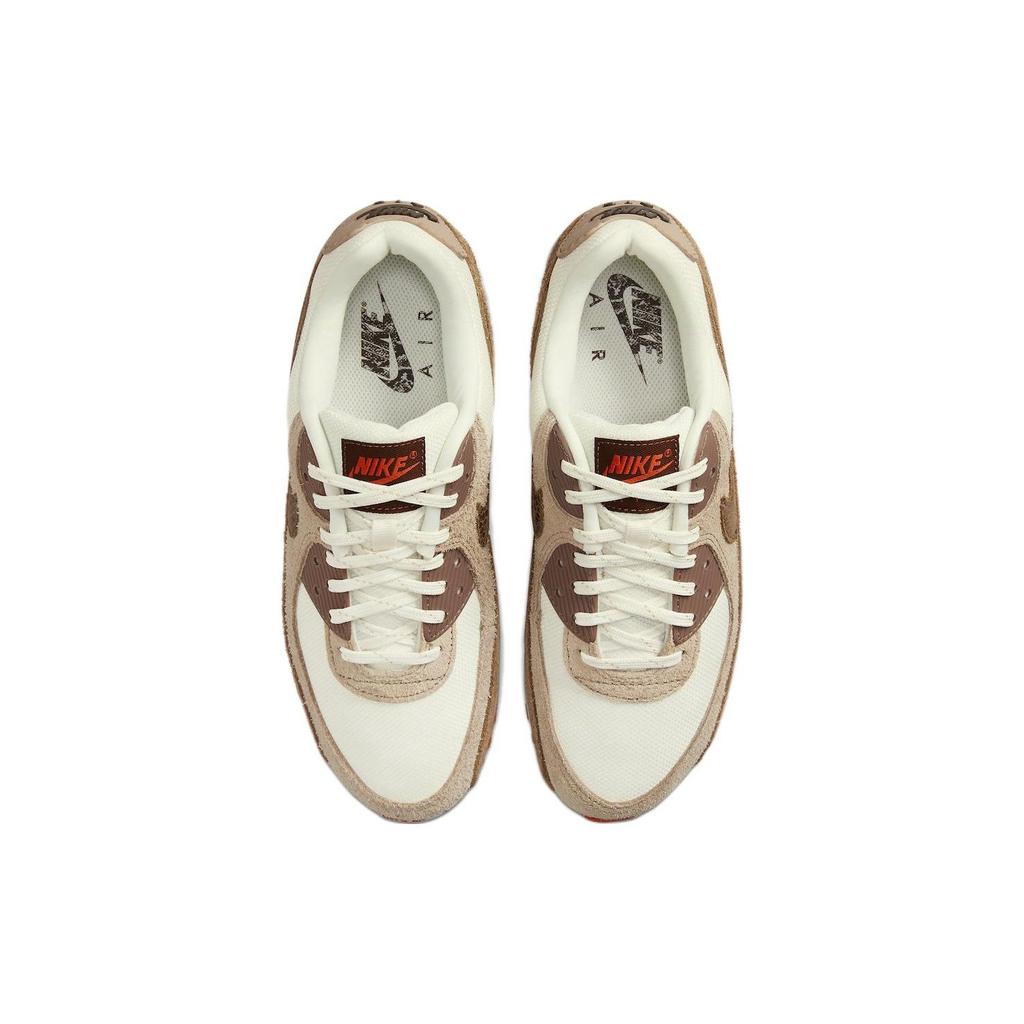 Nike Air Max 90 AMD Brown Snakeskin Women Sneakers Pale-Ivory Summit-White Oatmeal DX9502-100