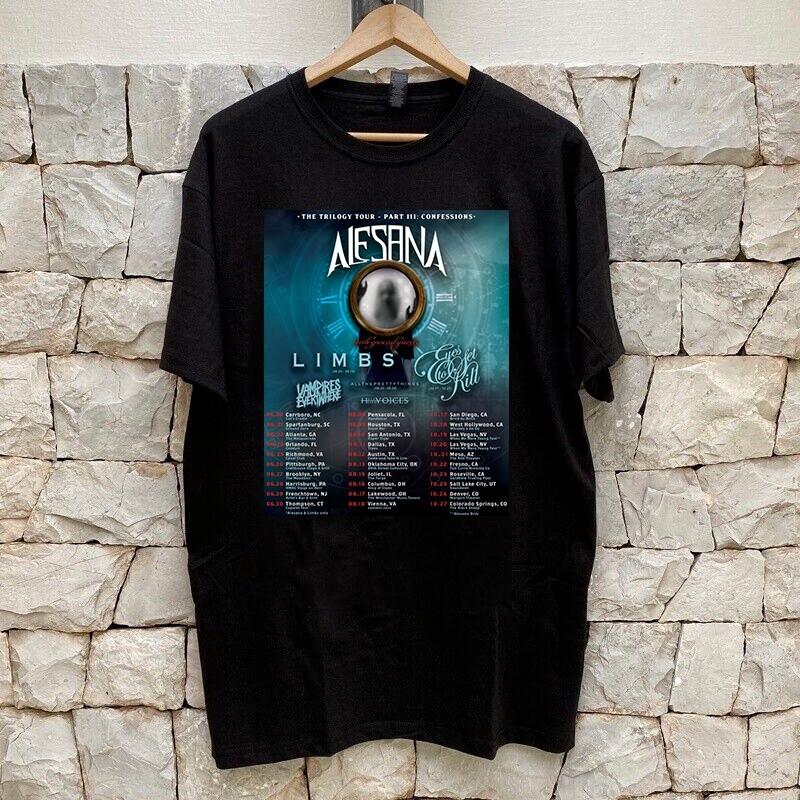 Alesana Band The Trilogy Tour Concerts T Shirt Full Size S-5XL FH514 L