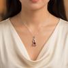 High-End European & American Micro-Inlaid Cute Bear Pendant Necklace for Women – Trendy Clavicle Chain Accessory