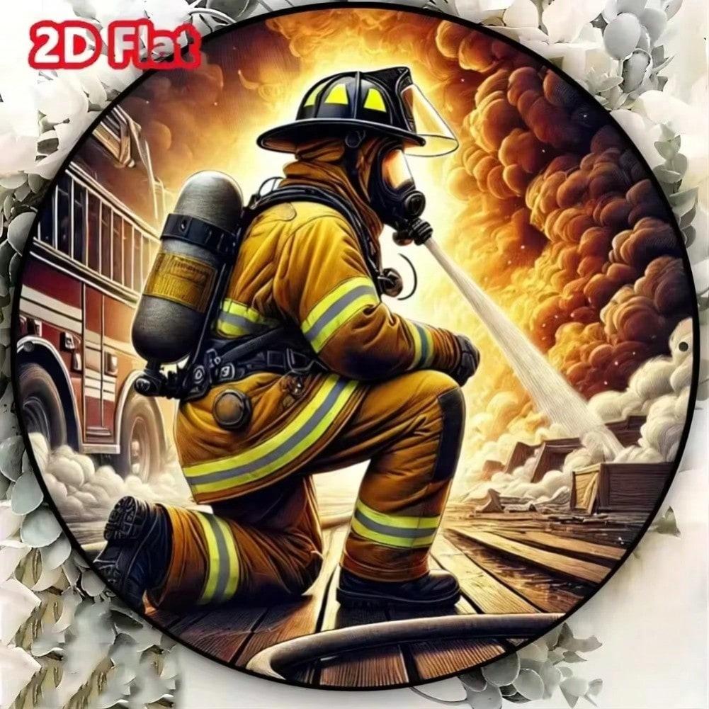 

Metal Wall Art Vintage Heroes People Round Plaque Decor 20x20 різнокольоровий