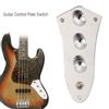 E-Gitarren Kontrollplatte Schalter Verkabelt Zinklegierung mit gerändeltem Knopf für Jazz Bass